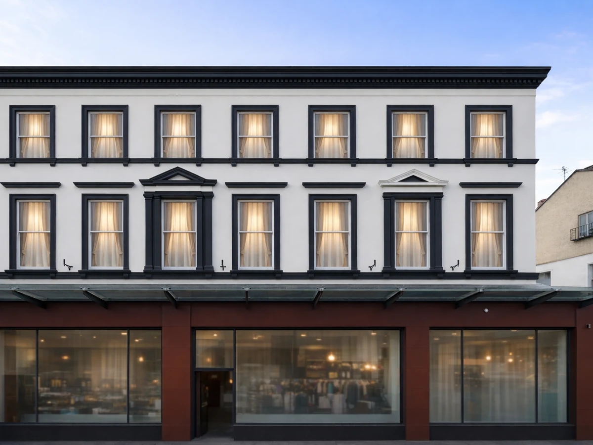 Hotel 105 exterior on Bold Street in Liverpool